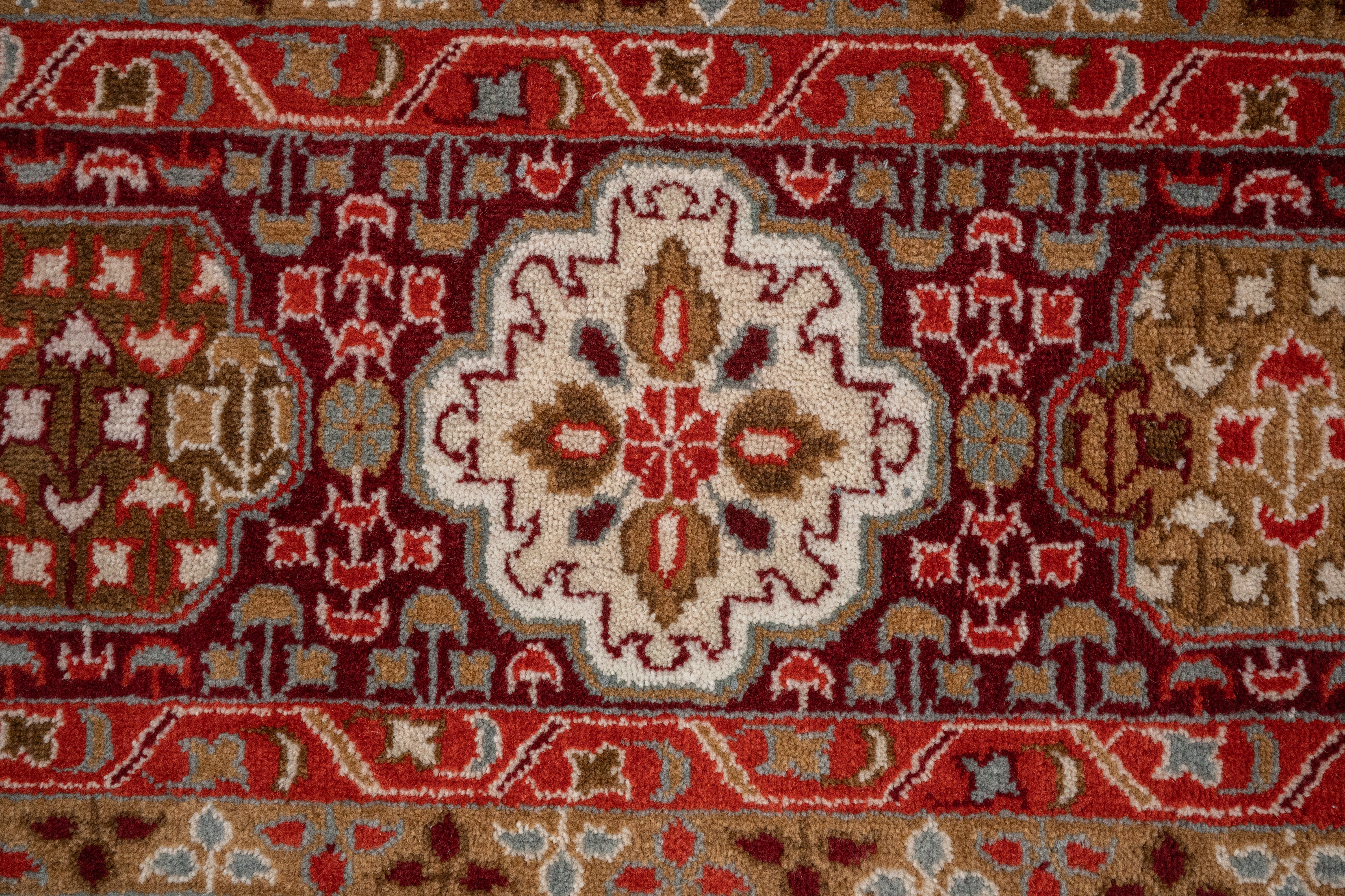 Handknotted Carpet DIA- 922 MAMLUK,  Ivory, Brown Multi